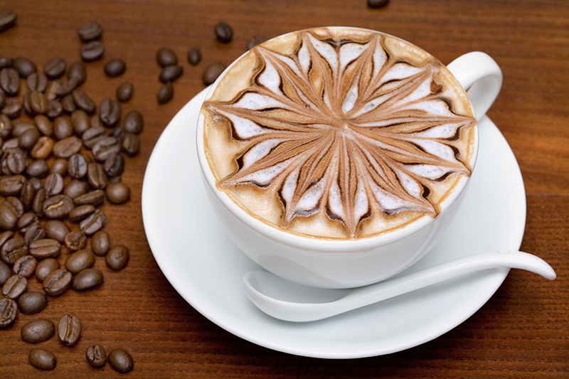 Latte Art cappuccino